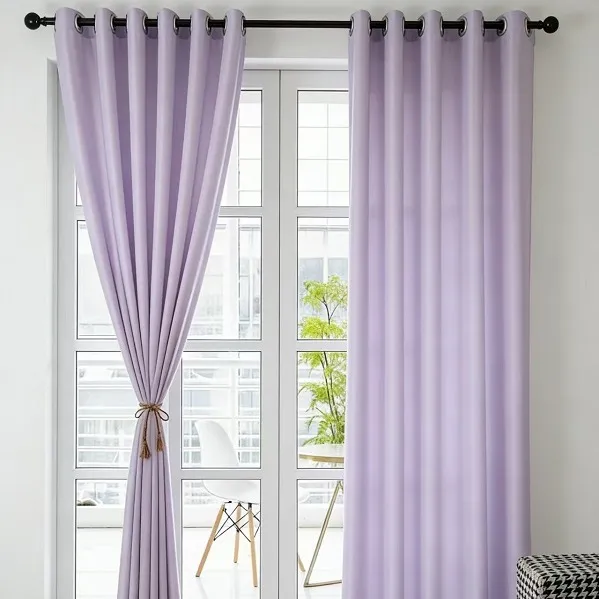 Soft Mist Light Purple Tencel Velvet Curtains suppliers